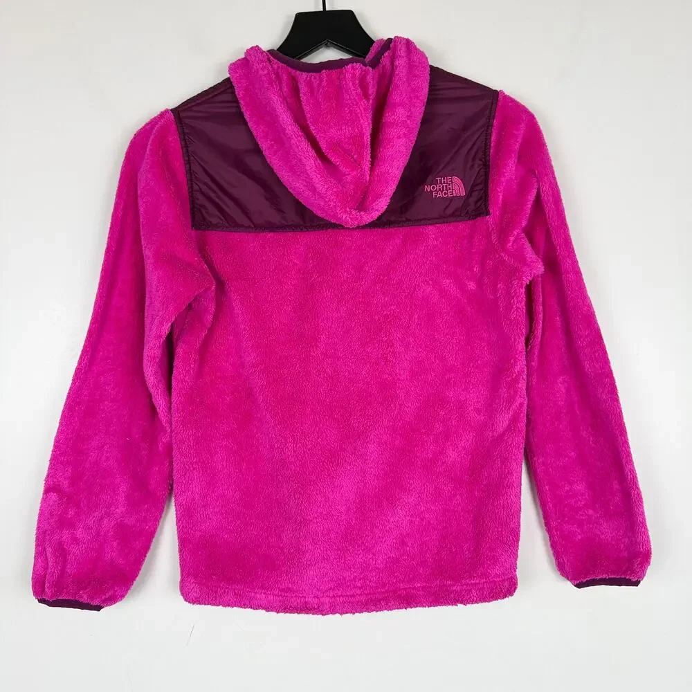 The North Face Girls Oso Fleece Jacket Fuchsia Pink Plush - L 14 16